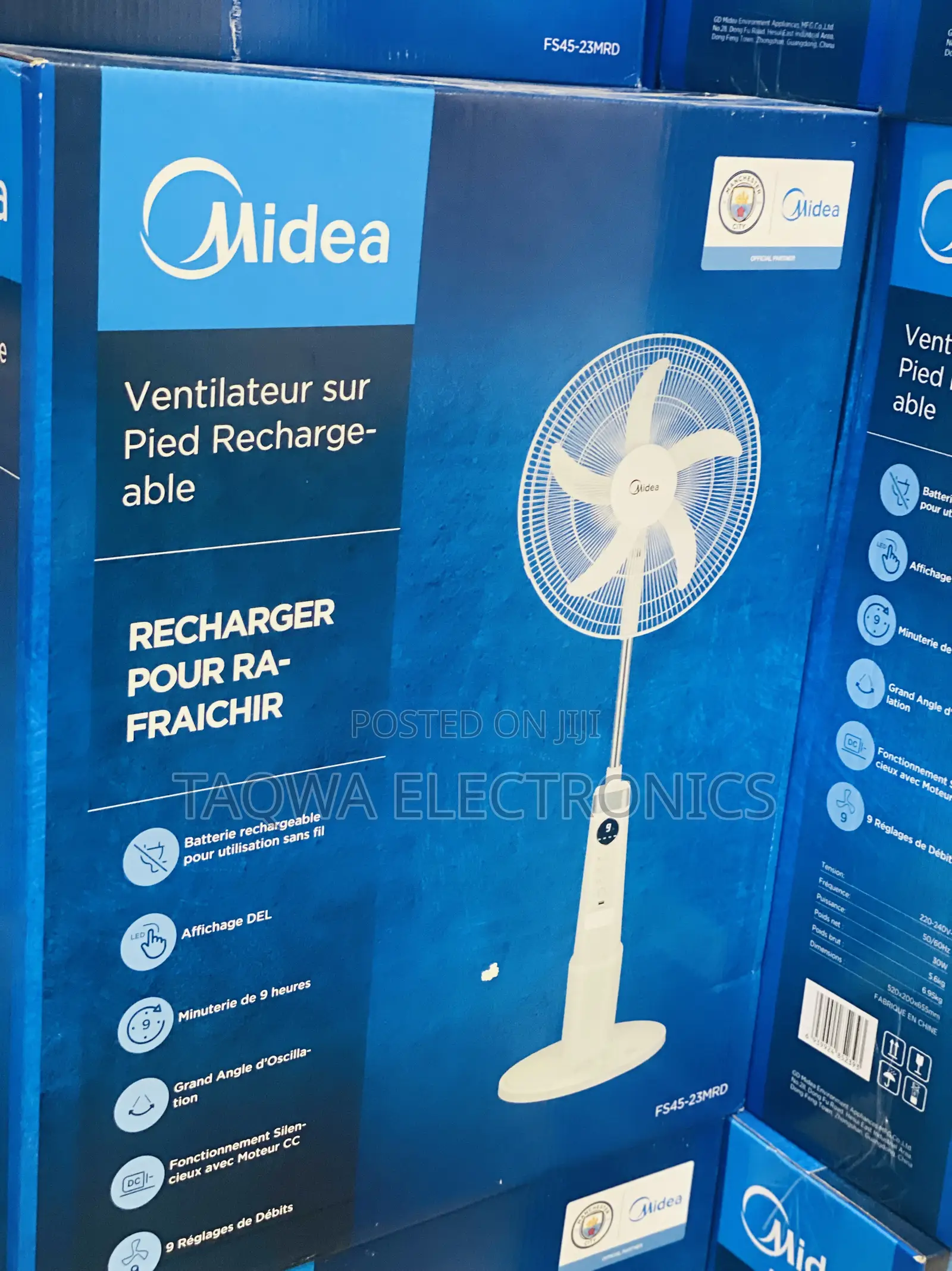 18-Inch Rechargeable Stand Fan-Midea