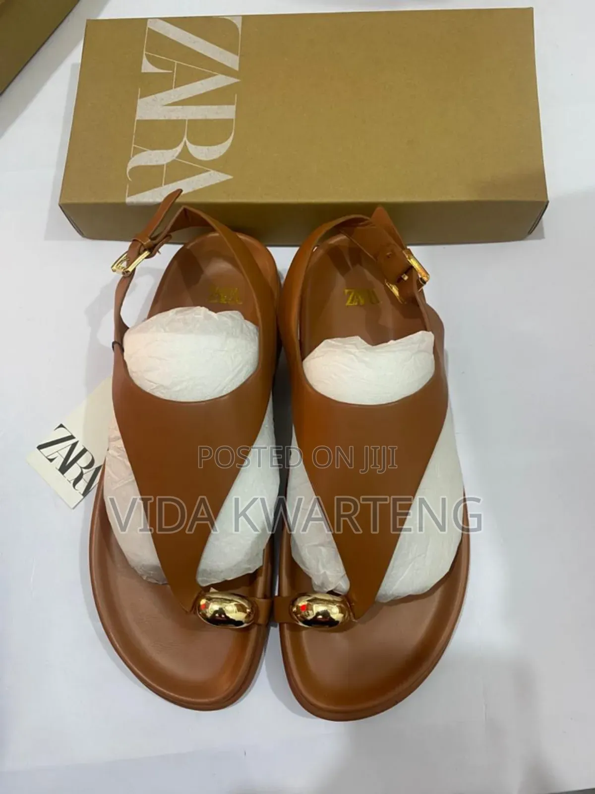 Quality Zara Brown Sandals for Ladies