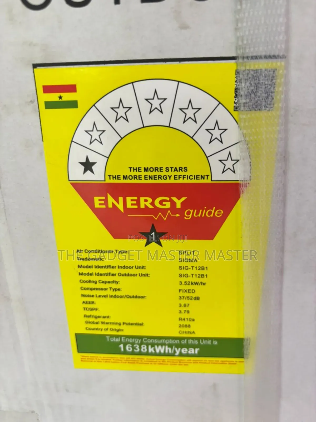Sigma Sig-T12b1 1.5hp Split Air Conditioner R410