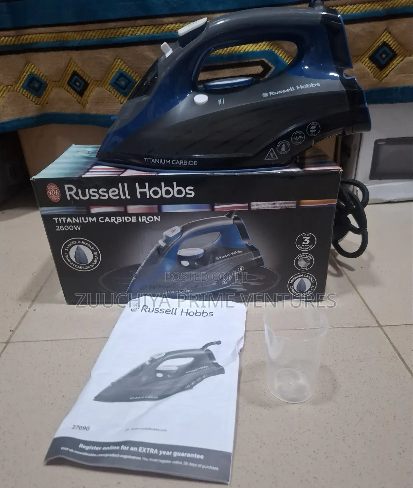 Russell Hobbs Titanium Carbide 2600w Steam Iron Uk 