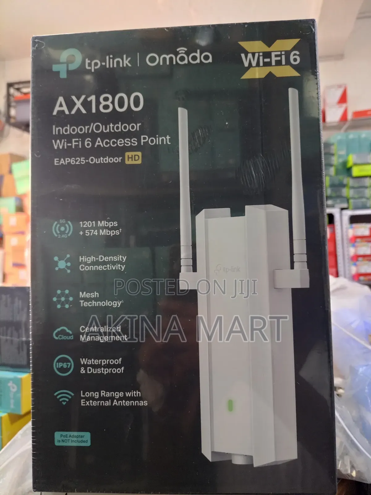 Tplink Omada Ax1800 Indoor/Outdoor Wifi6 Accesspoint Eap625 Outdoor Hd
