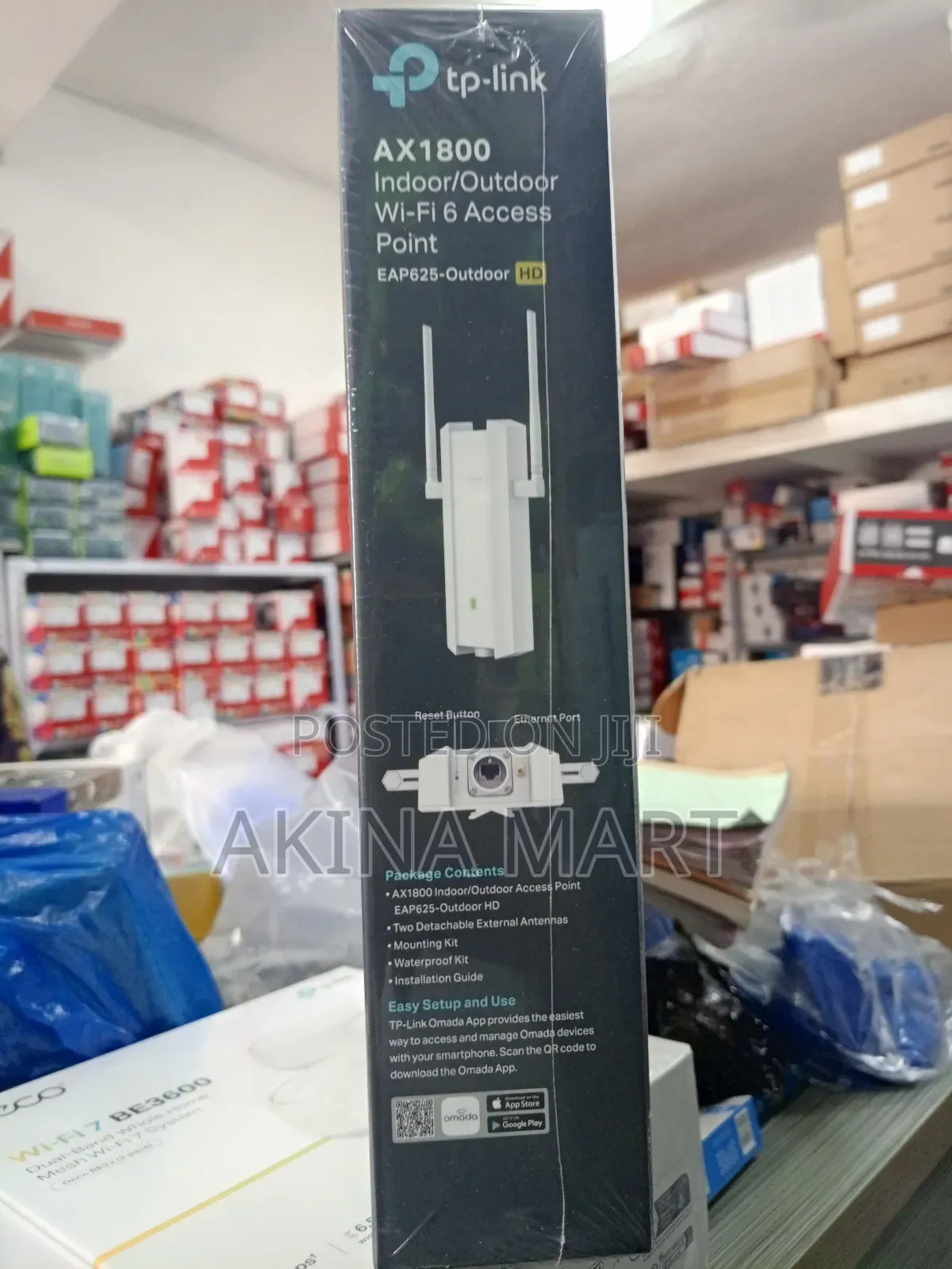 Tplink Omada Ax1800 Indoor/Outdoor Wifi6 Accesspoint Eap625 Outdoor Hd