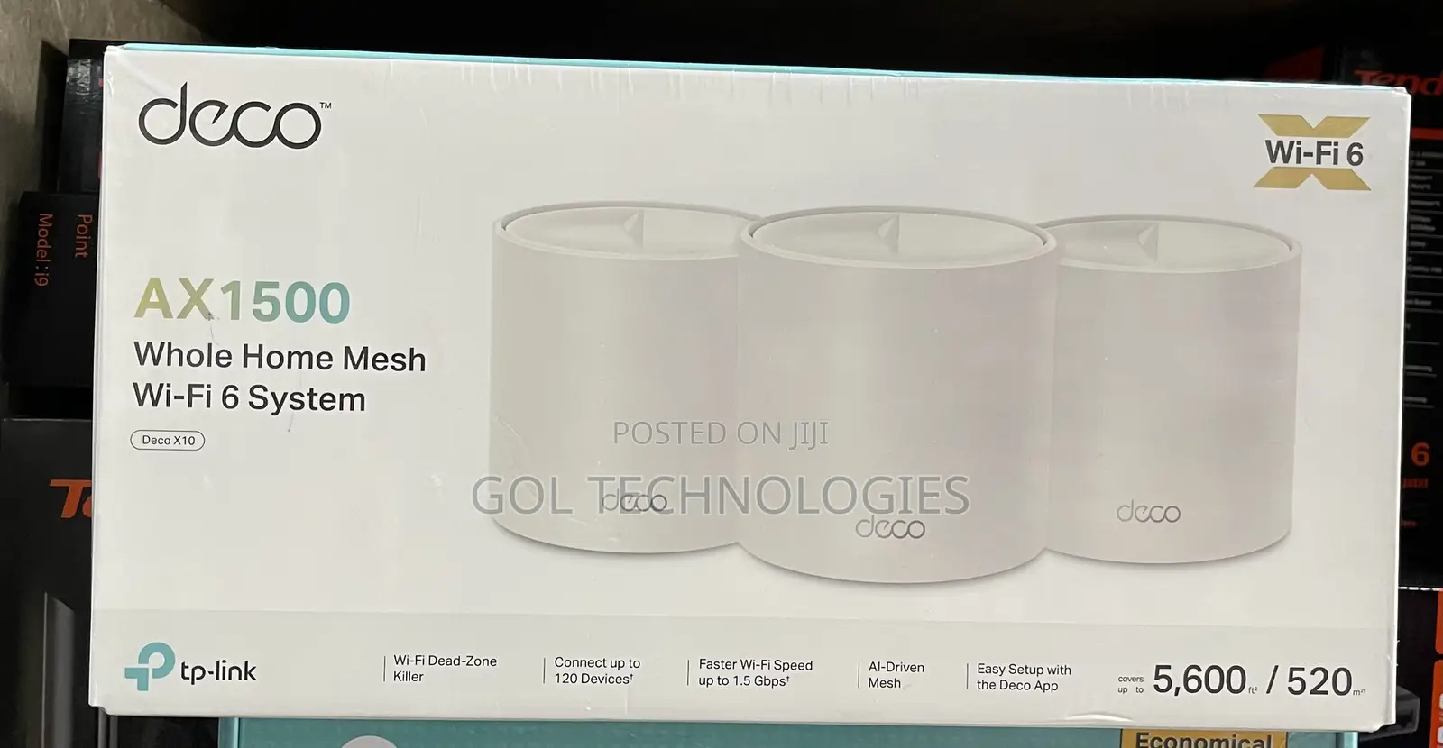 Tp-Link Deco Ax1500 Whole Home Mesh Wi-Fi 6 System Deco X10 (3-Pack)