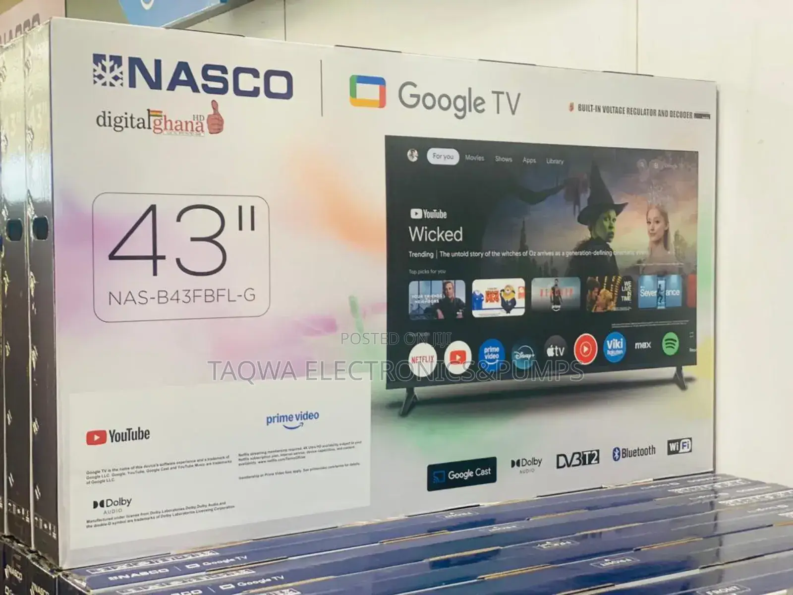 Full Hd- Nasco - 43 Inch - Smart Google Tv