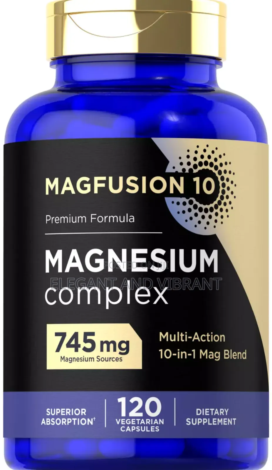 Magnesium Complex 745mg | 120 Count | 10 In 1 Blend