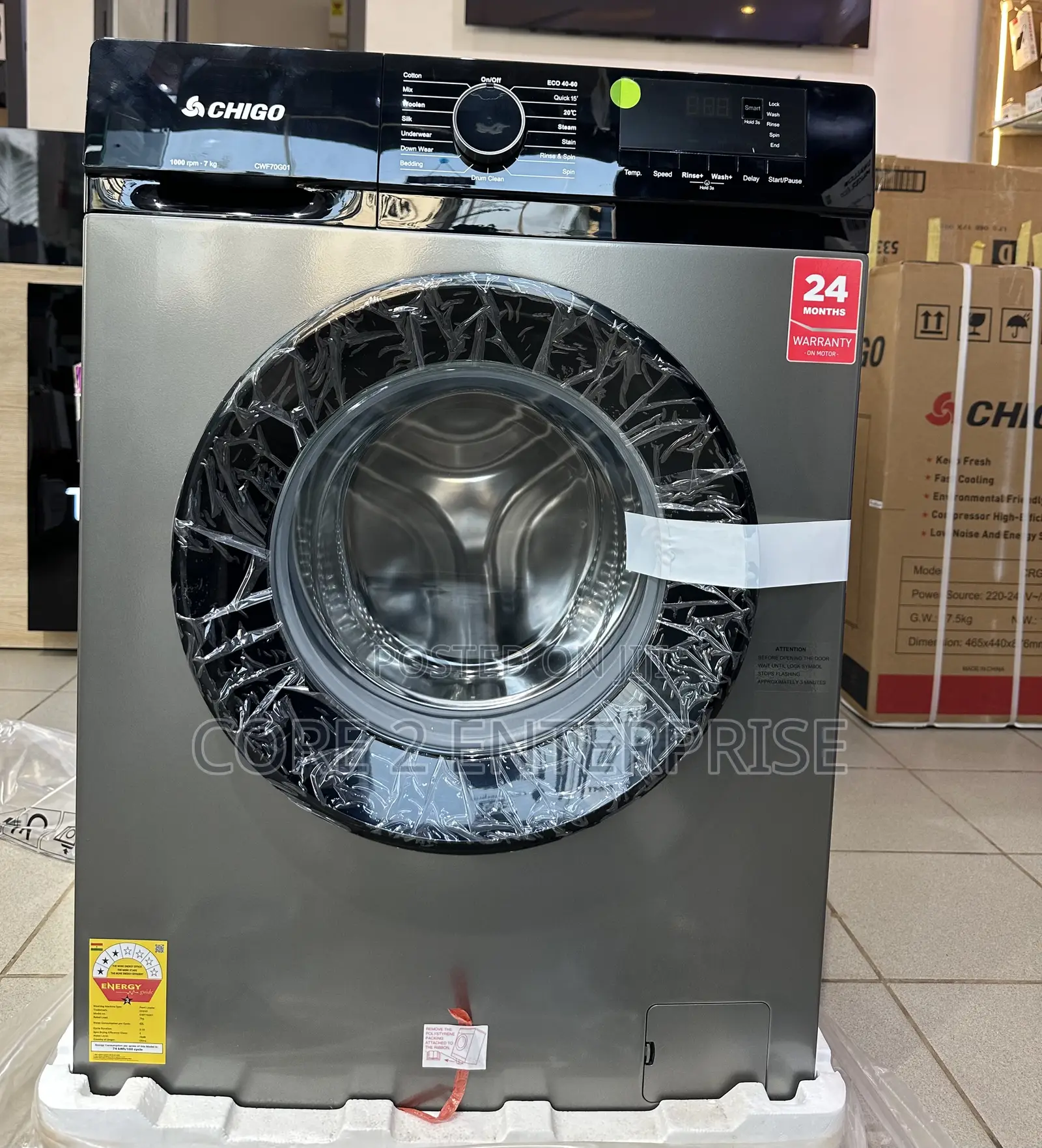 Chigo 9Kg Front Load Fully Automatic Washing Machine
