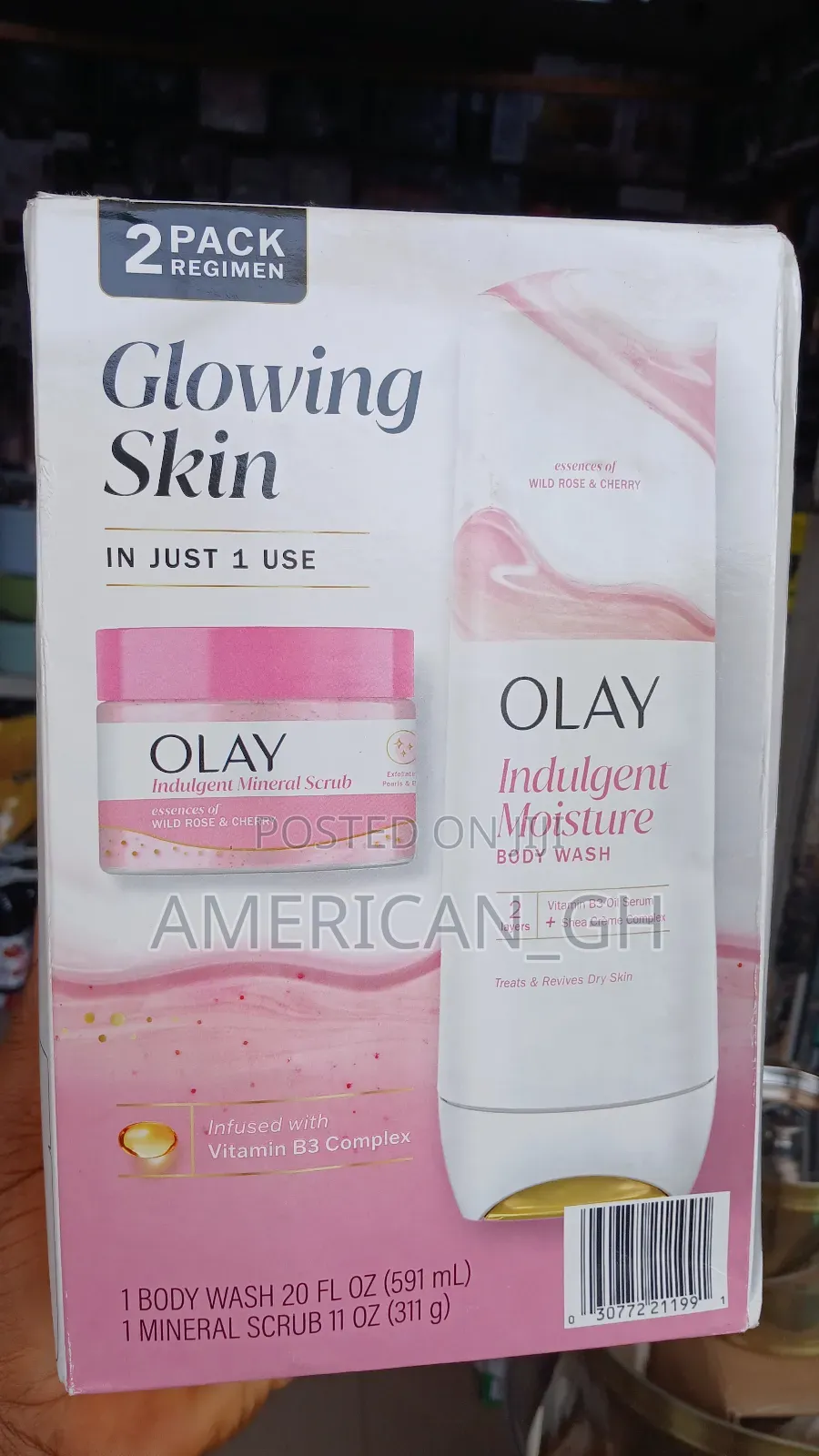 Olay Glowing Skin Mineral Scrub and Body Wash