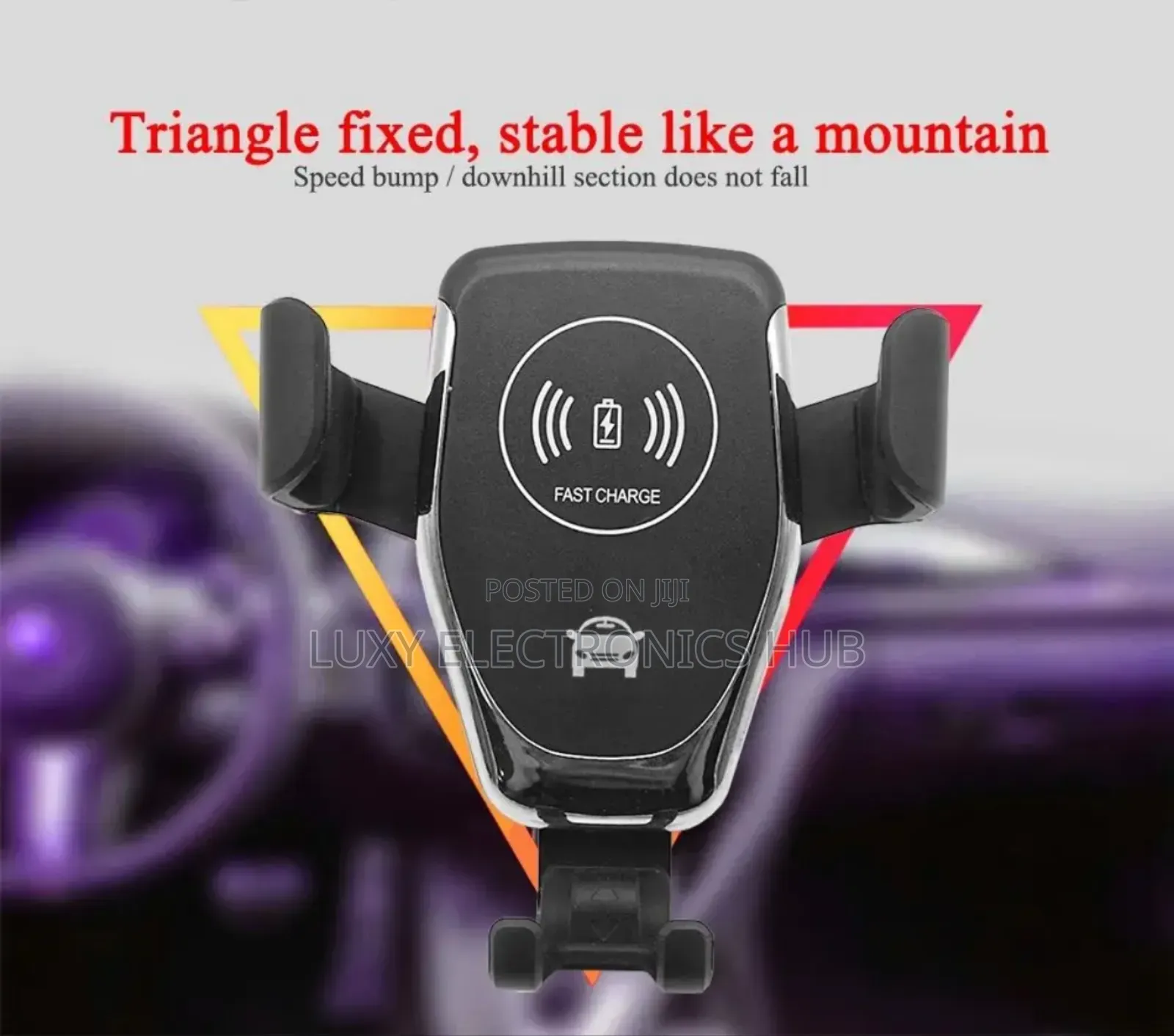 Car Stand With Wireless Charger