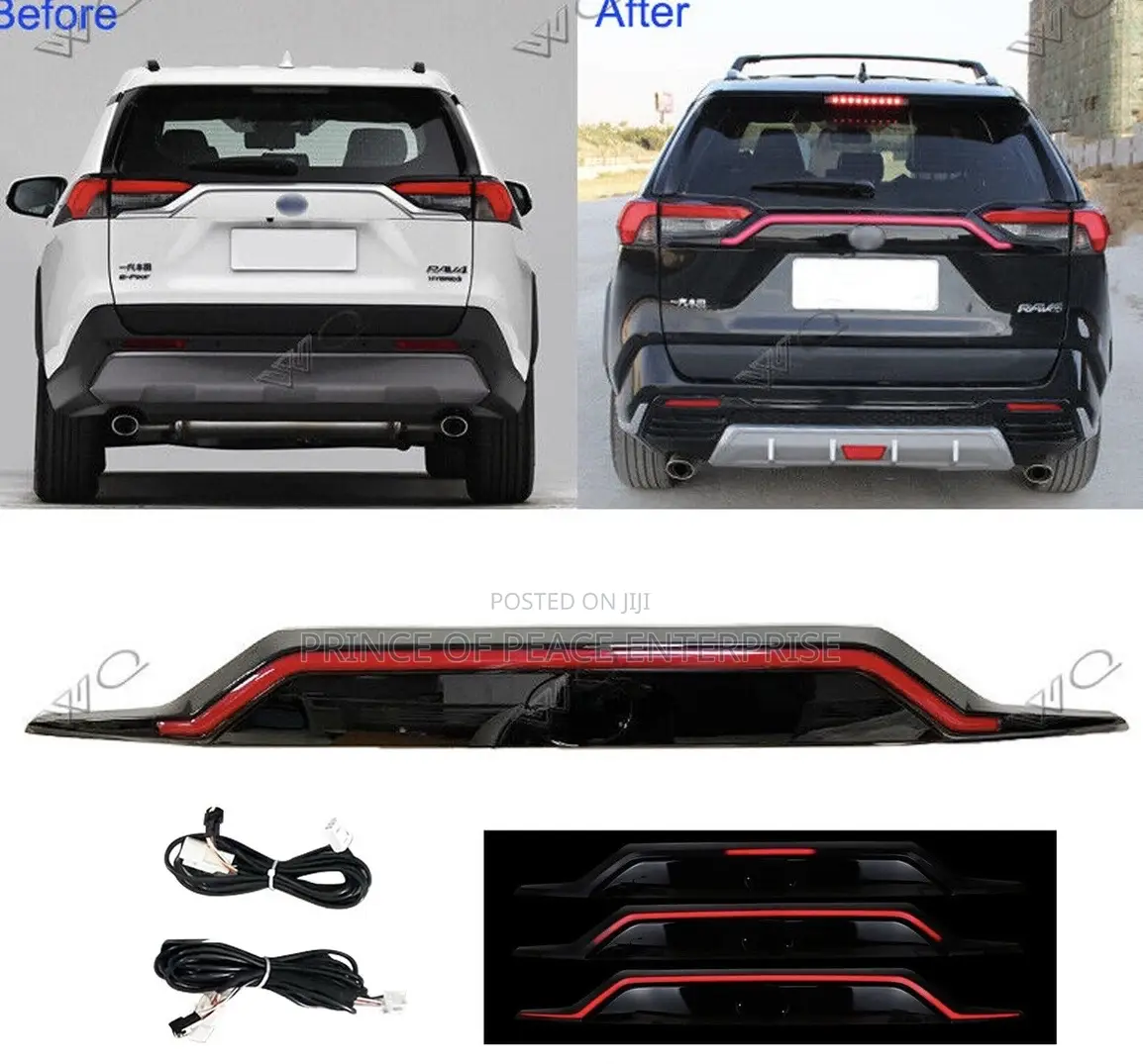 Toyota Rav4 2022 2023 Rear Back Up Light or Through Led Boot Light