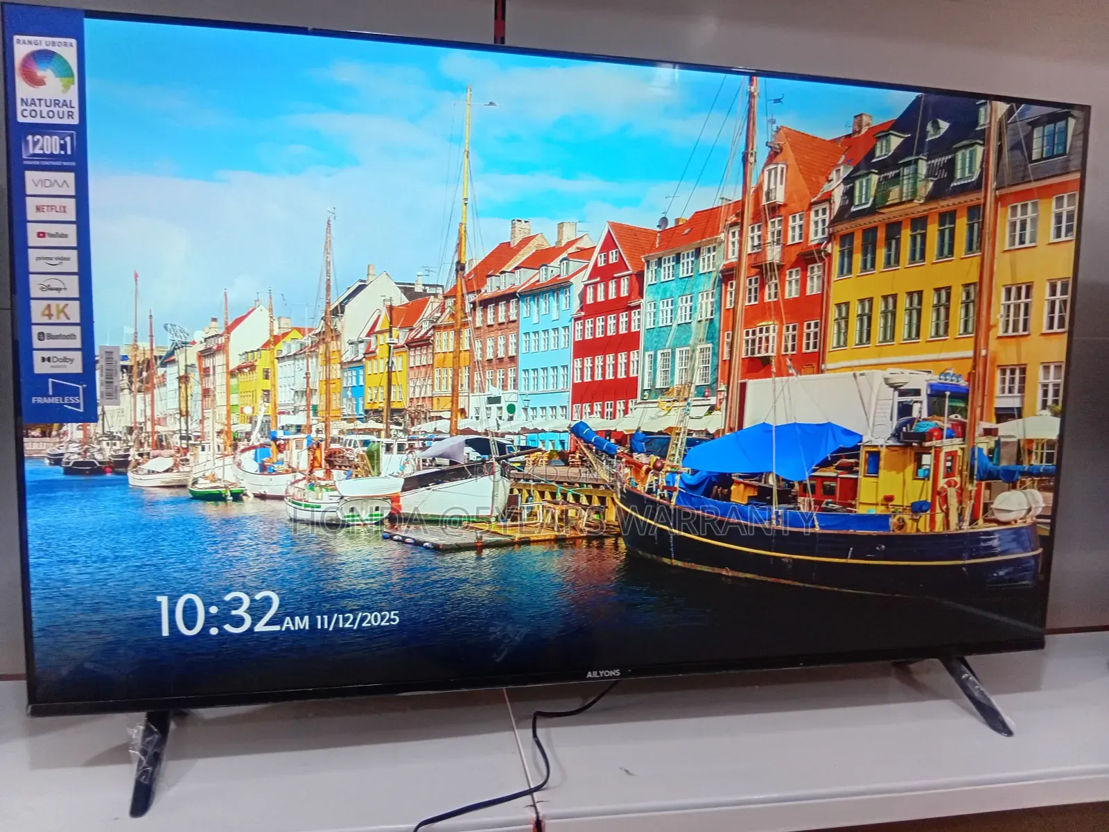 **Ailyons 55" Smart Tv With Powerful Sound**