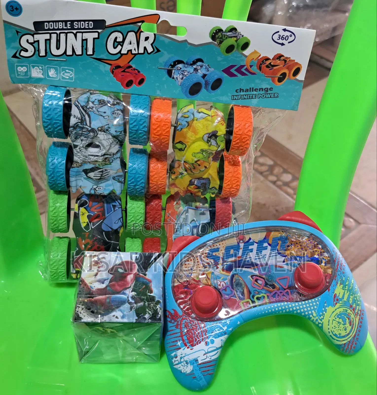 Mini Stunt Cars (4pcs), Cube and Water Game for Kids ( Price for All)
