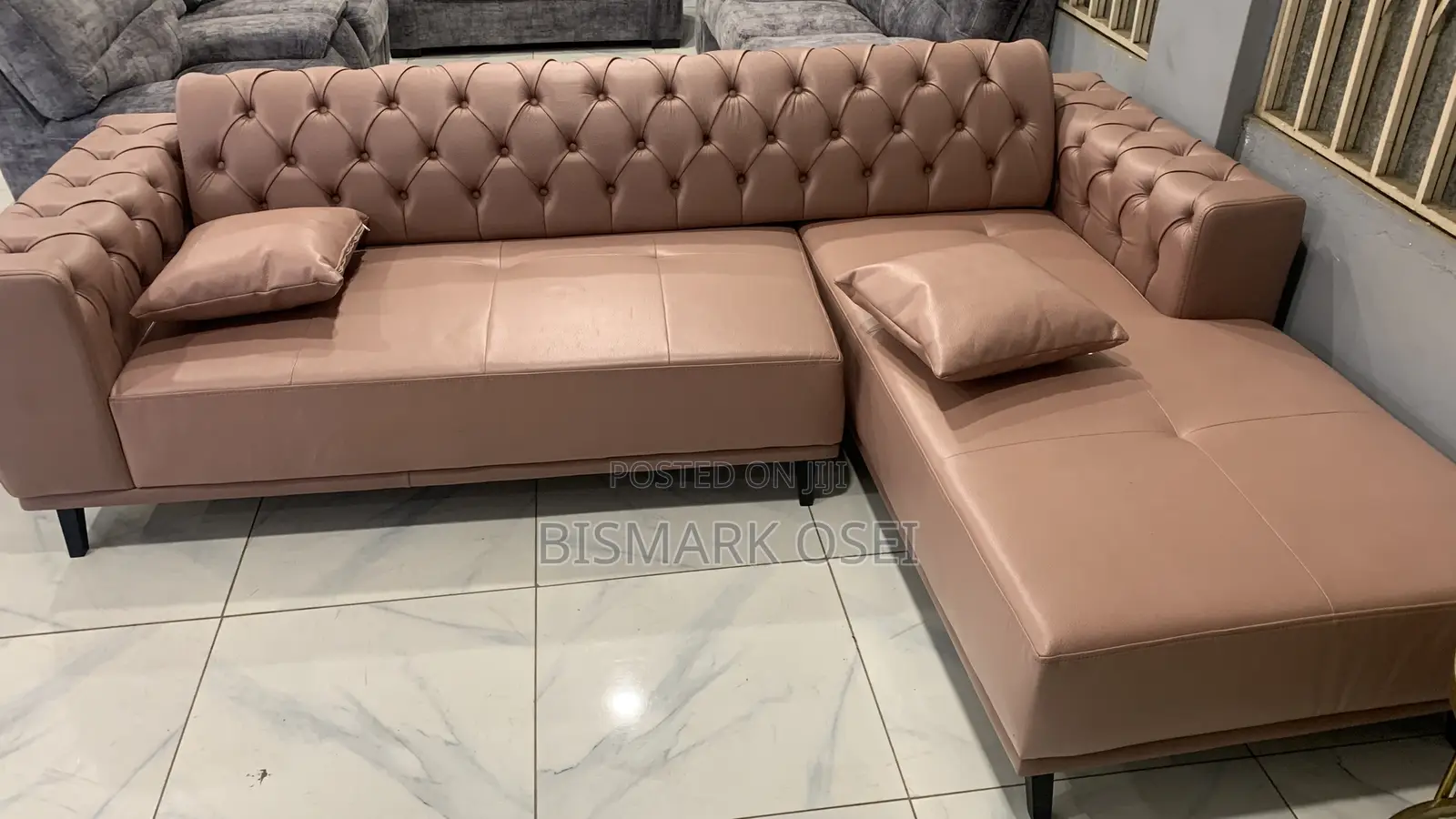 A Comfortable L Shape With Adjustable Head Rest, Very Beautiful