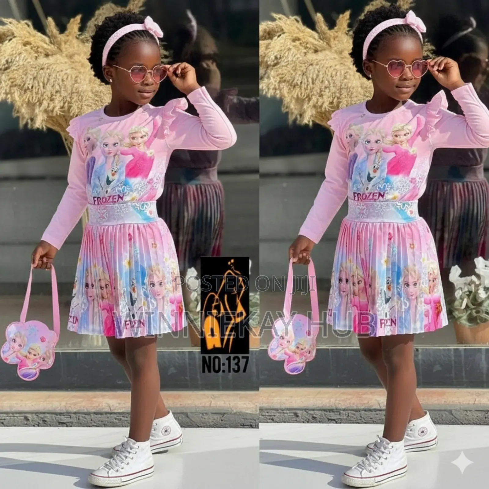 Magical Disney Frozen Pleated Dress Set