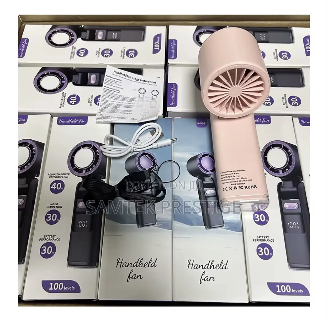 Samtek Handheld Ac Portable Fan