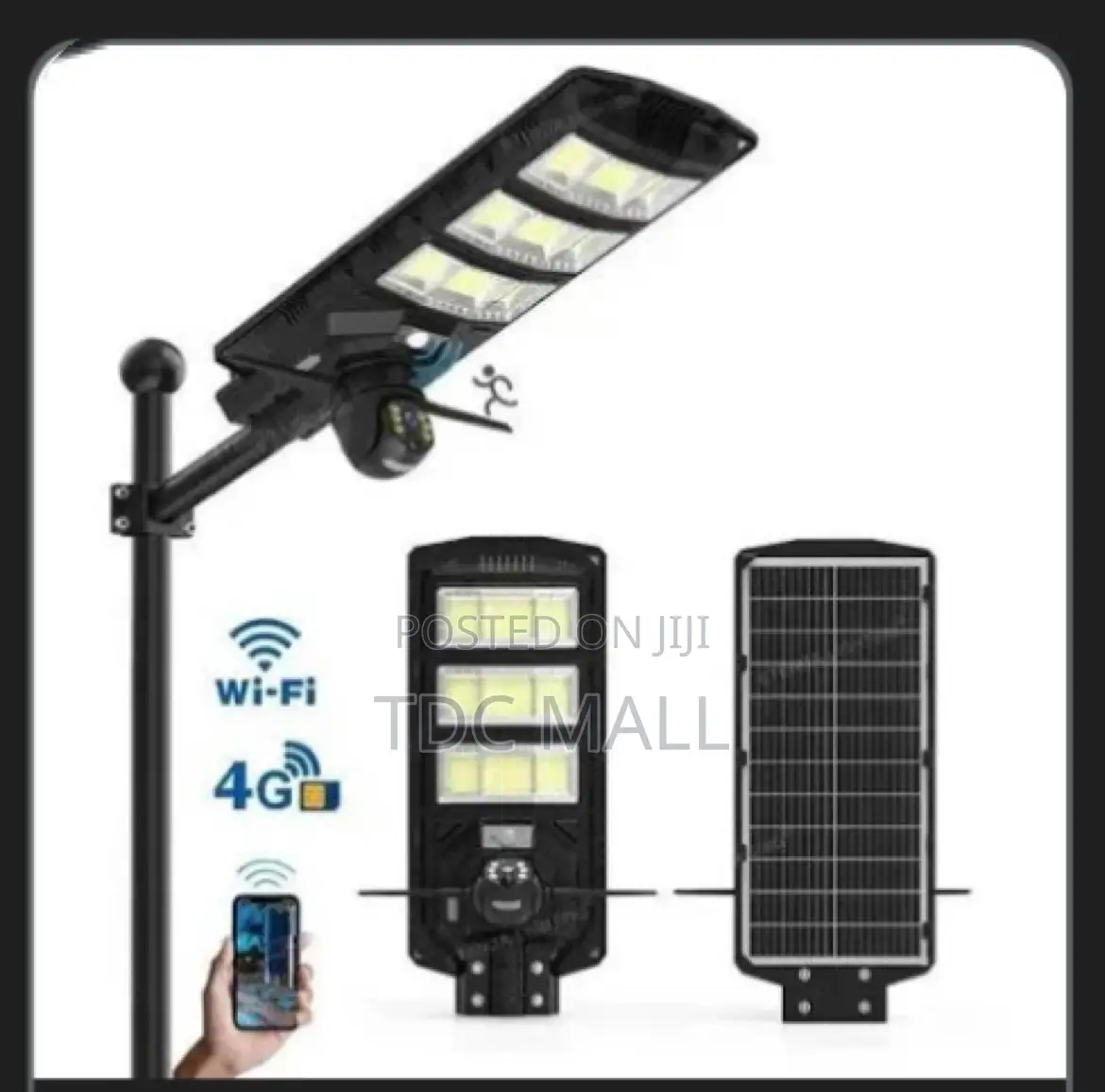 Solar Street Light With CCT Camera + Remote - 3000w