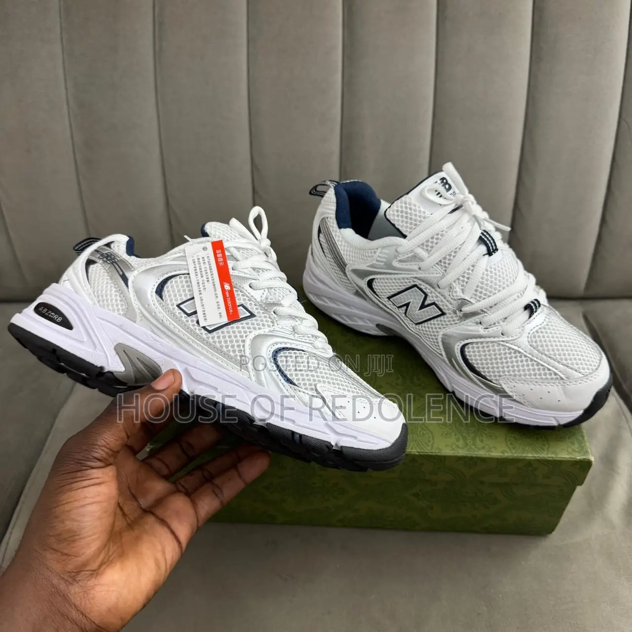 New Balance 530 a White Blue Sneakers