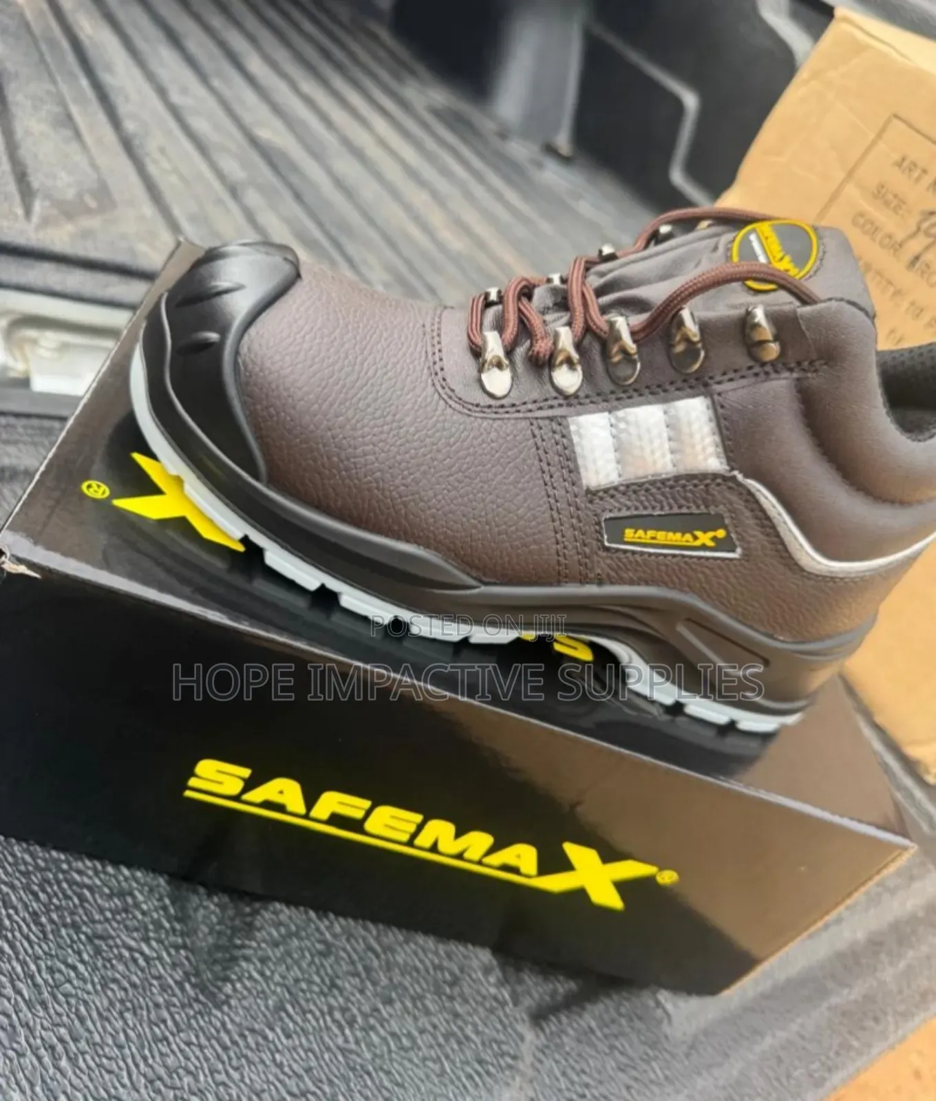 New Safetoe S3 Boot Brown