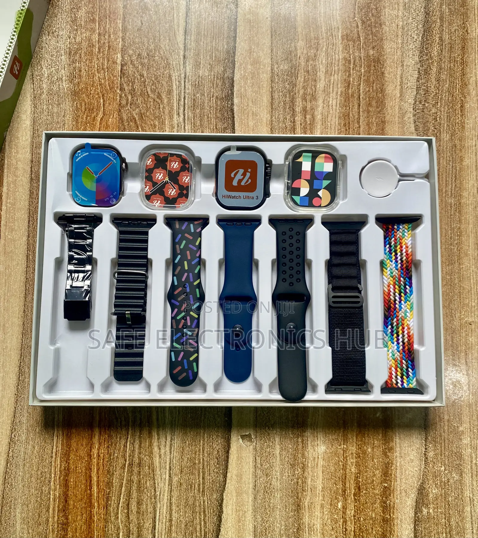 I50 Suit Couple Smart Watch (2 Watches + 7 Straps)