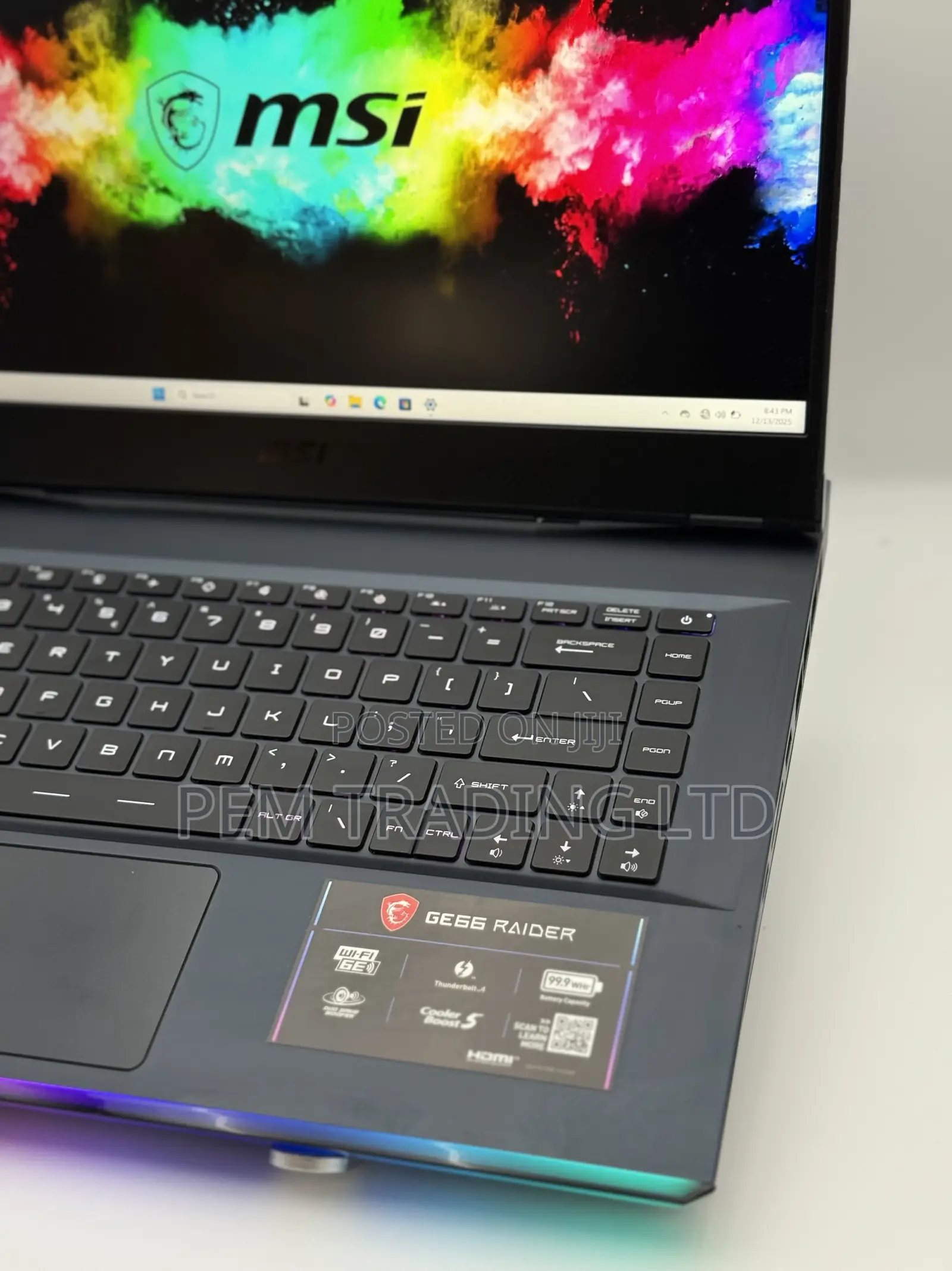 Laptop MSI GE66 Raider 16GB Intel Core I7 SSD 512GB