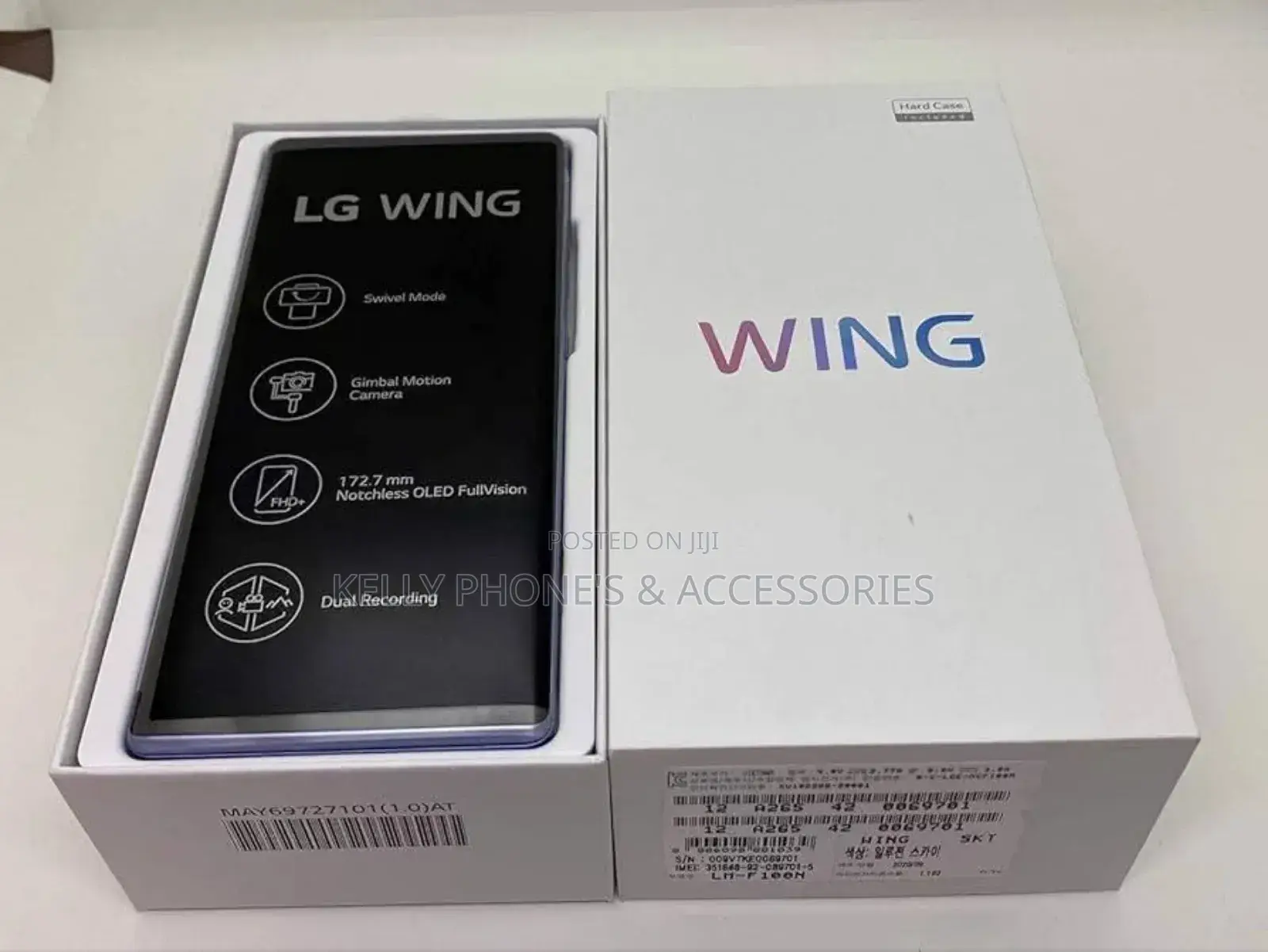 New LG Wing 5G 128 GB Black