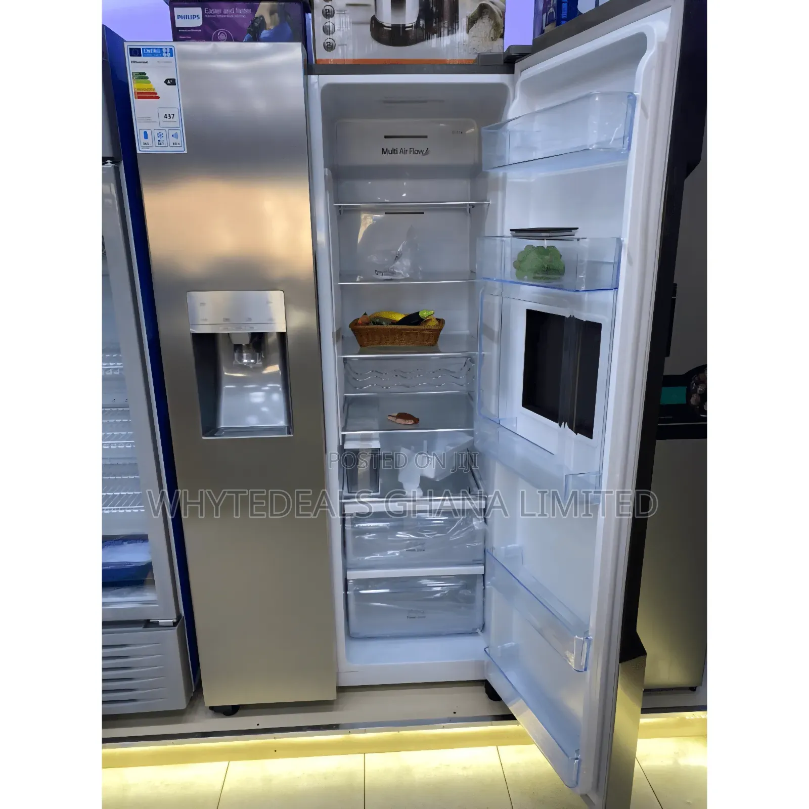 Hisense 670ltr Side By Side Refrigerator| French Door| Water Dispenser