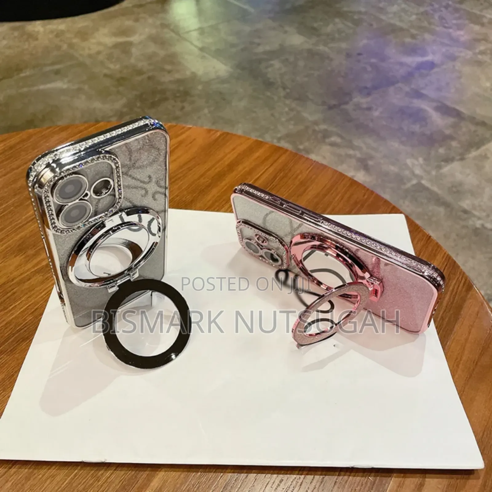 Tech Luxury Diamond Magsafe Ring iPhone Cases