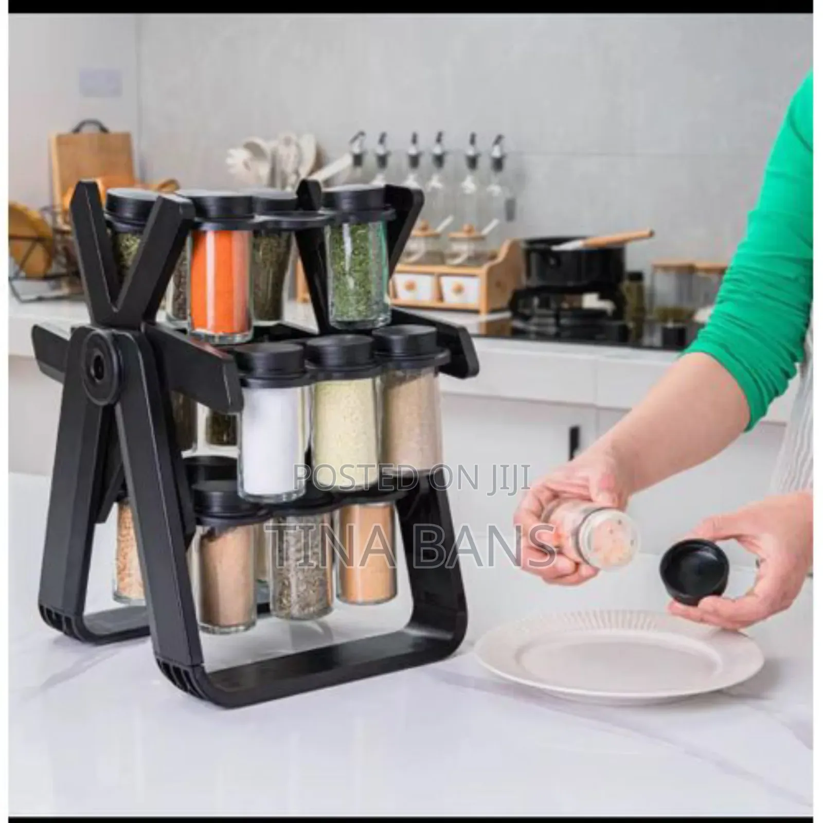 Multifunctional Rotating Spice Rack