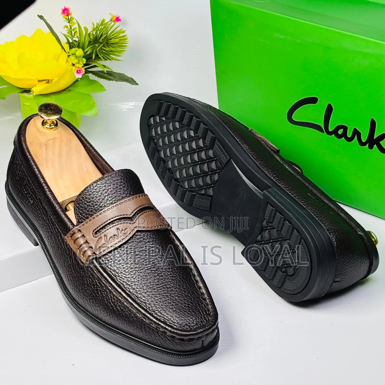 Clarks Men's Leather Loafers In Dark Brown