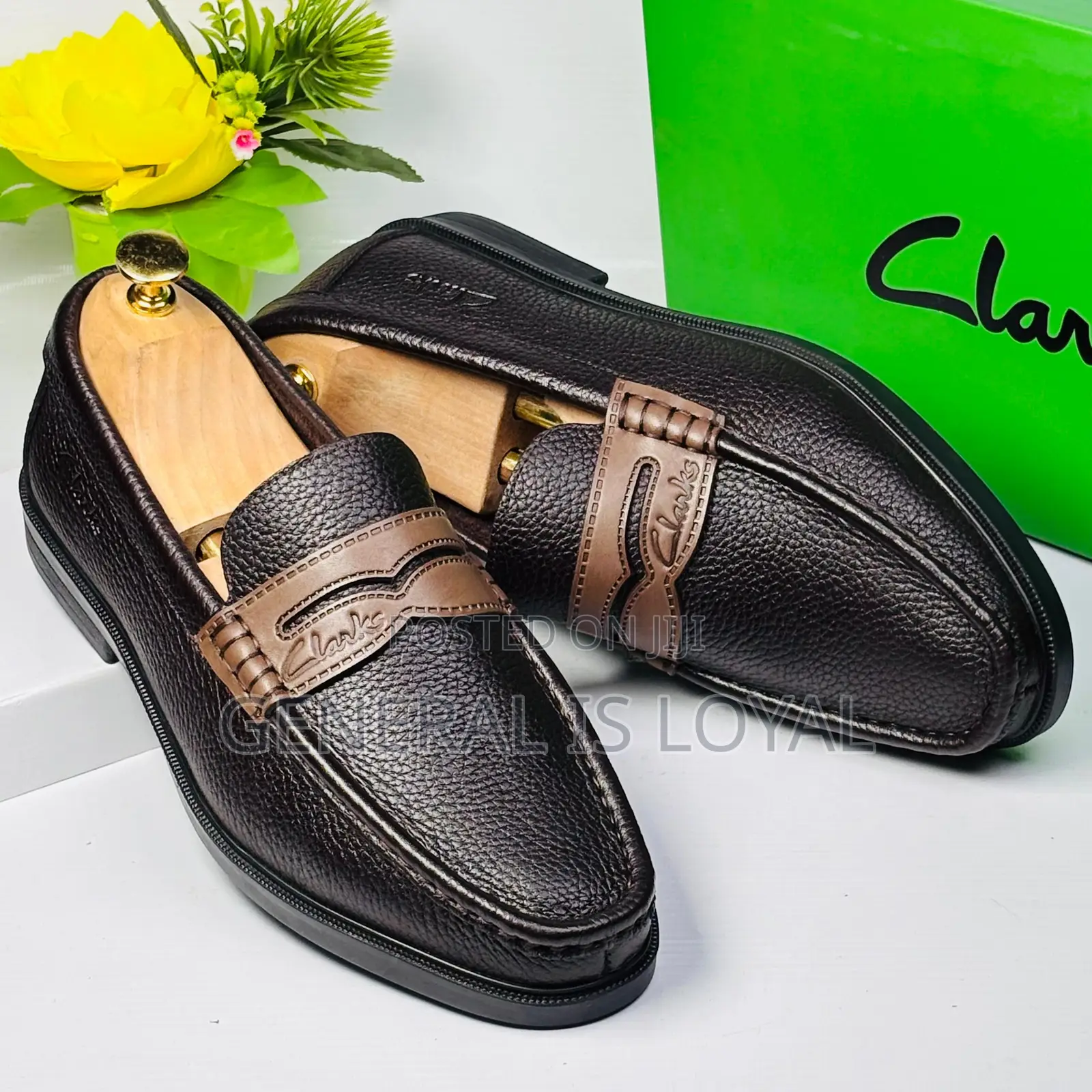Clarks Men's Leather Loafers In Dark Brown