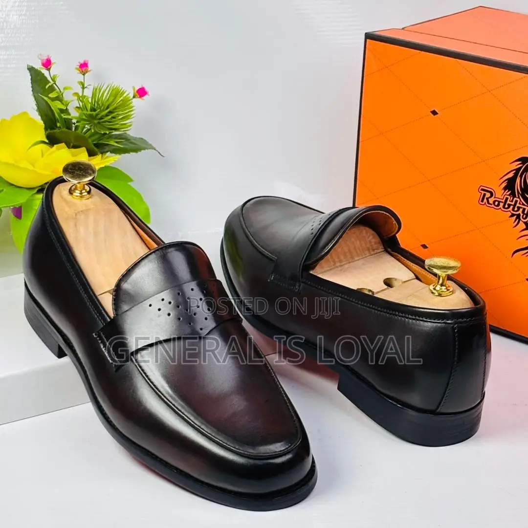 Dark Coffee Robby Rosata  Leather Loafers