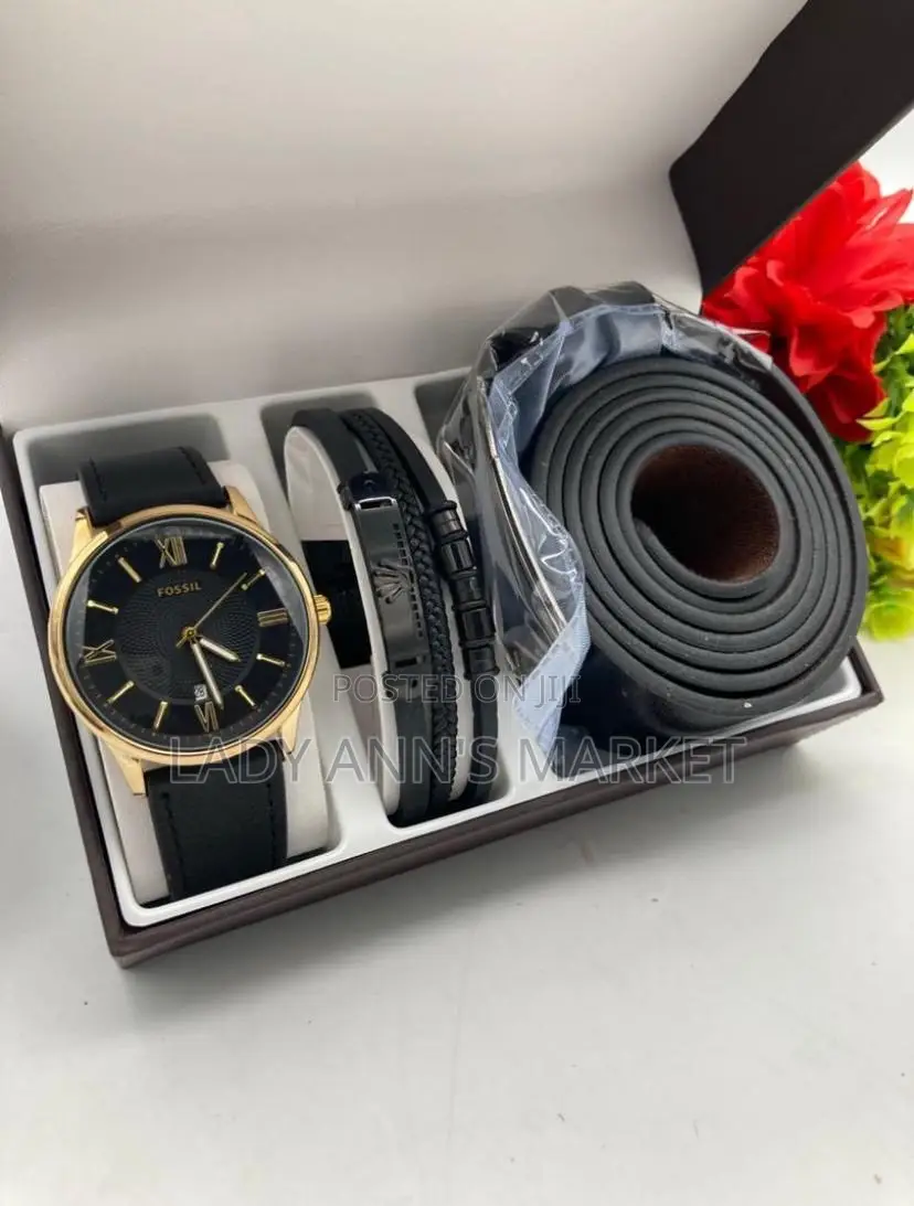 Watch , Bracelet and Belt Combo