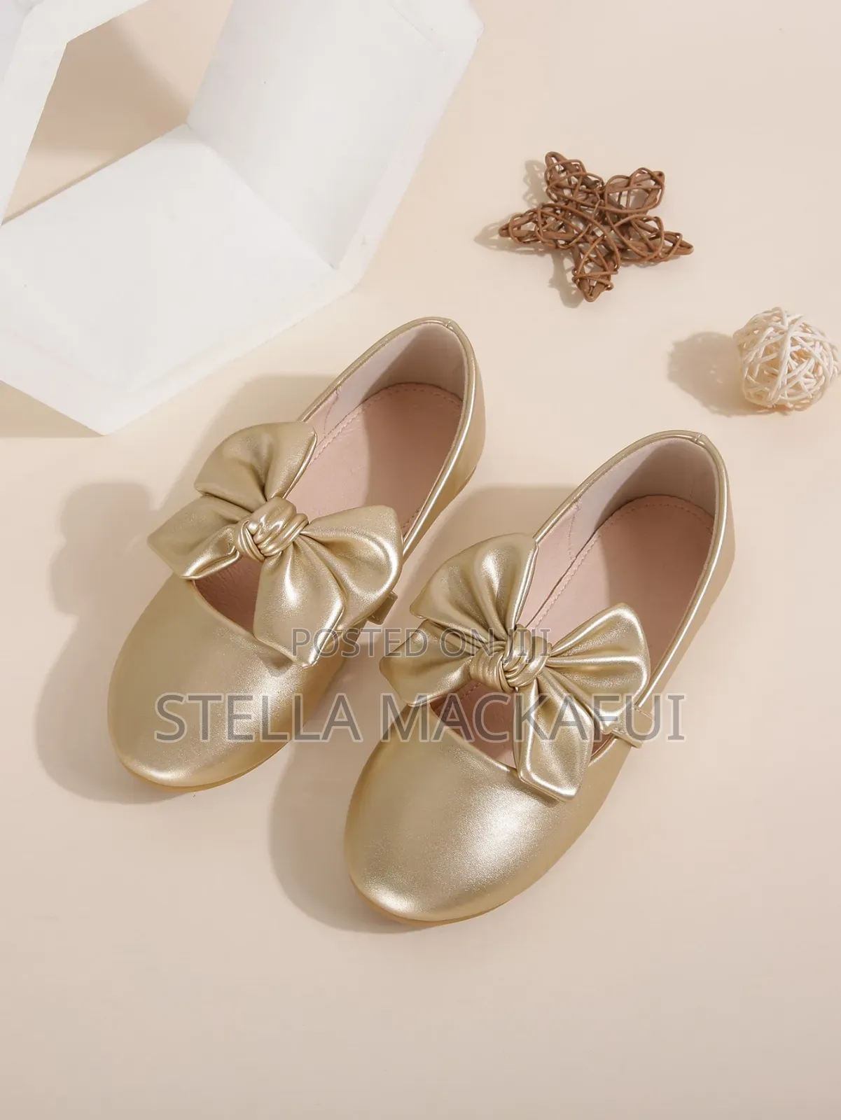 Gold Shoes for Girls in Sizes 31 and 36 Only