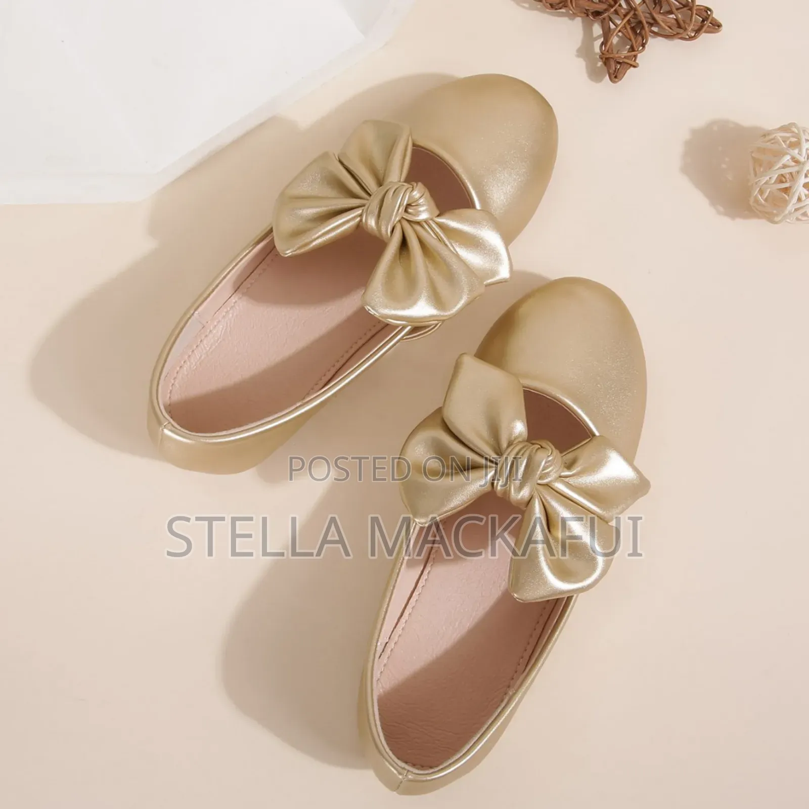 Gold Shoes for Girls in Sizes 31 and 36 Only