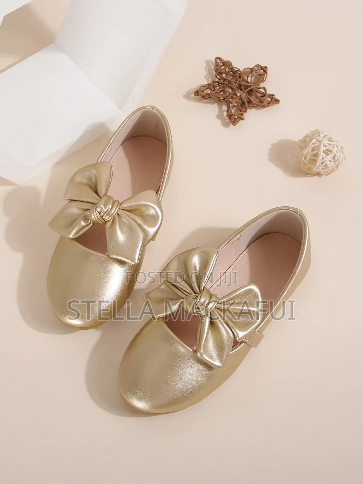 Gold Shoes for Girls in Sizes 31 and 36 Only