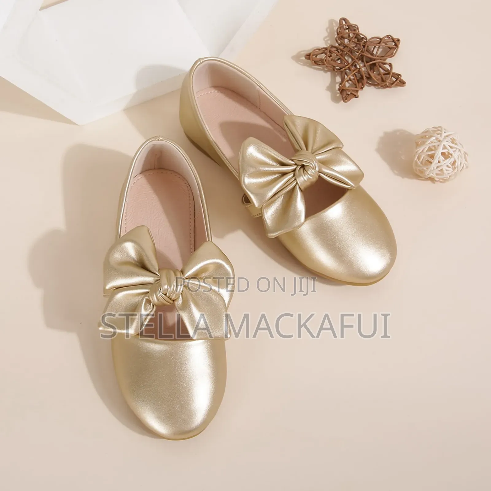 Gold Shoes for Girls in Sizes 31 and 36 Only