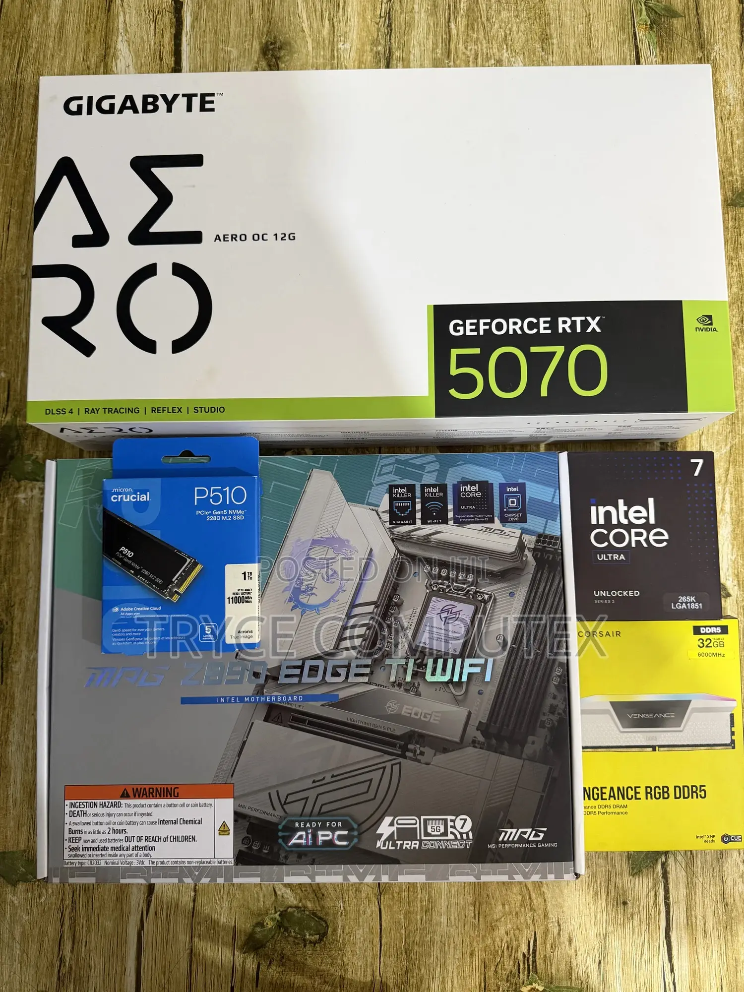 Intel Core Ultra 7 Cpu , RTX 5070 ,32gb Ddr5 Ram