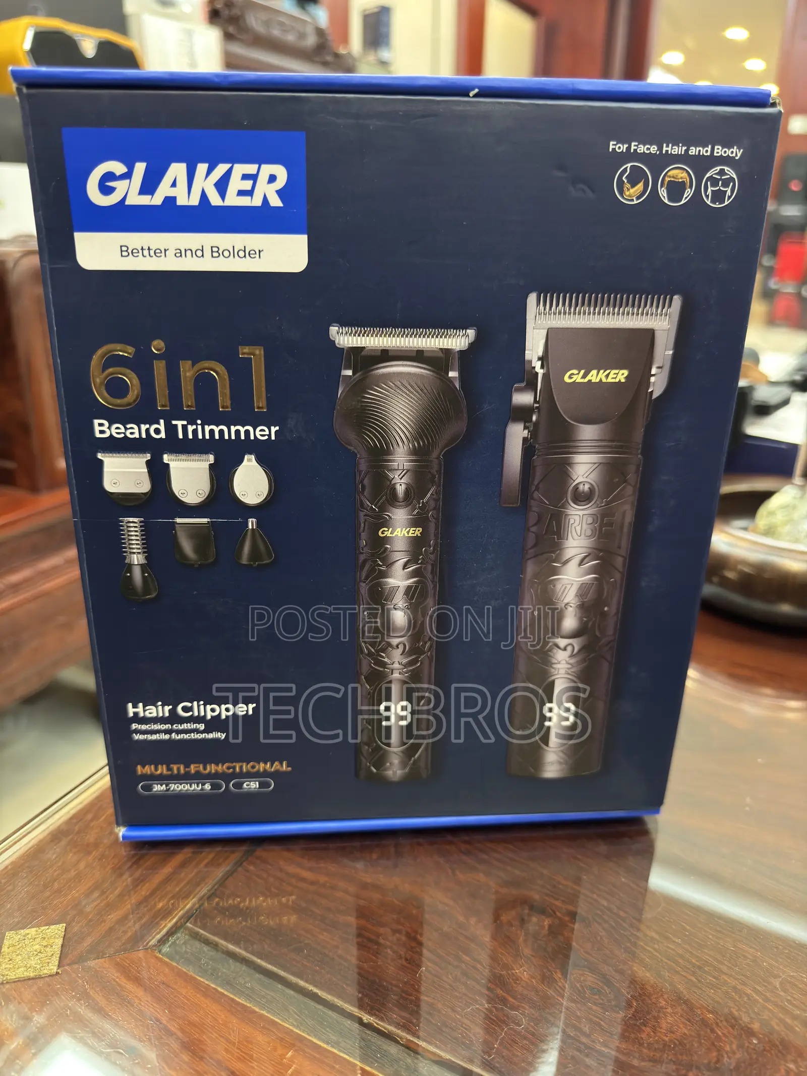 Original Glaker 6-1 Trimmer for Home and Professional Use