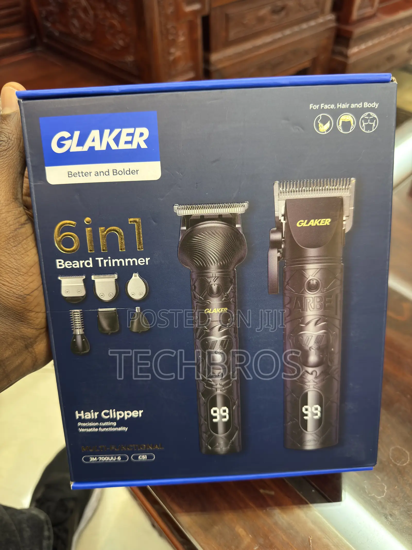 Original Glaker 6-1 Trimmer for Home and Professional Use
