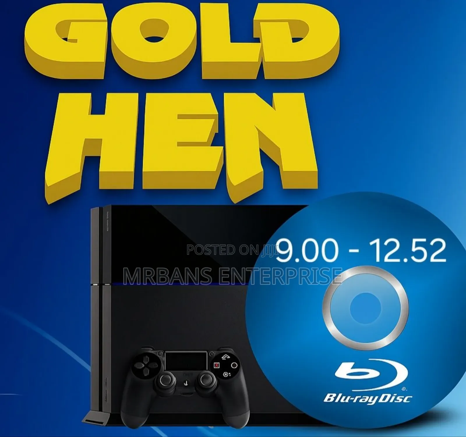 All-in-One Ps4 Jailbreak Disc With Auto Goldhen 9.00 to 12.52