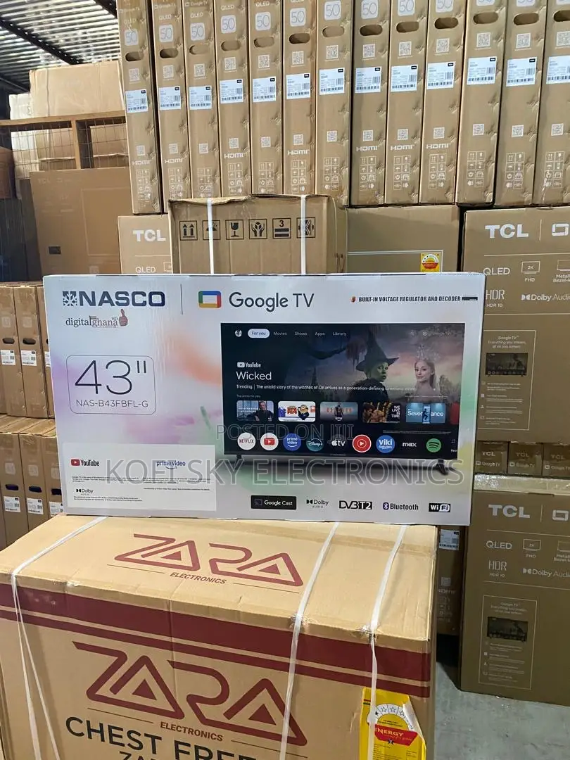 Safest Nasco 43inch Framless Smart Android Google Tv