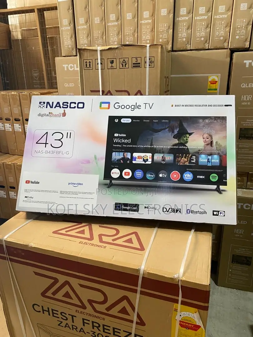 Safest Nasco 43inch Framless Smart Android Google Tv