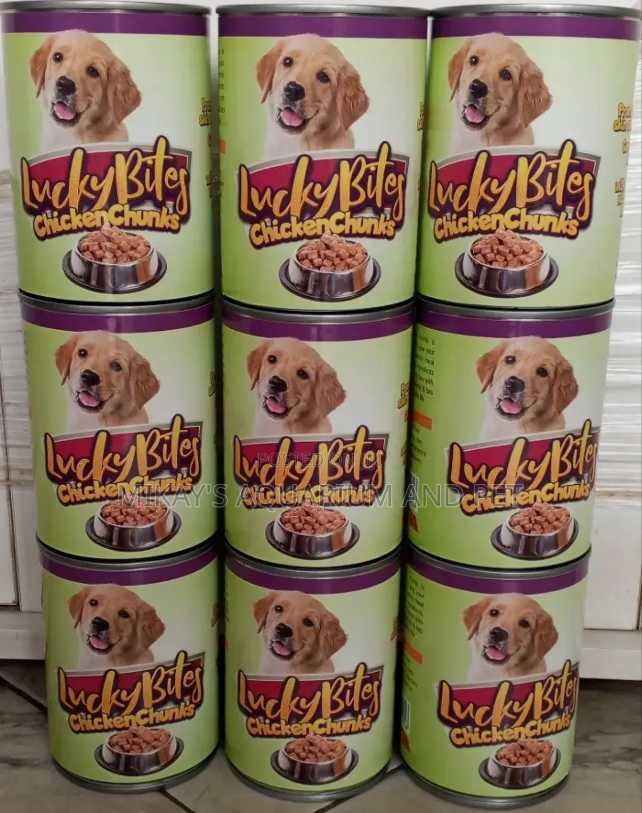 Wet Canned Dog Food(Lucky Bites)