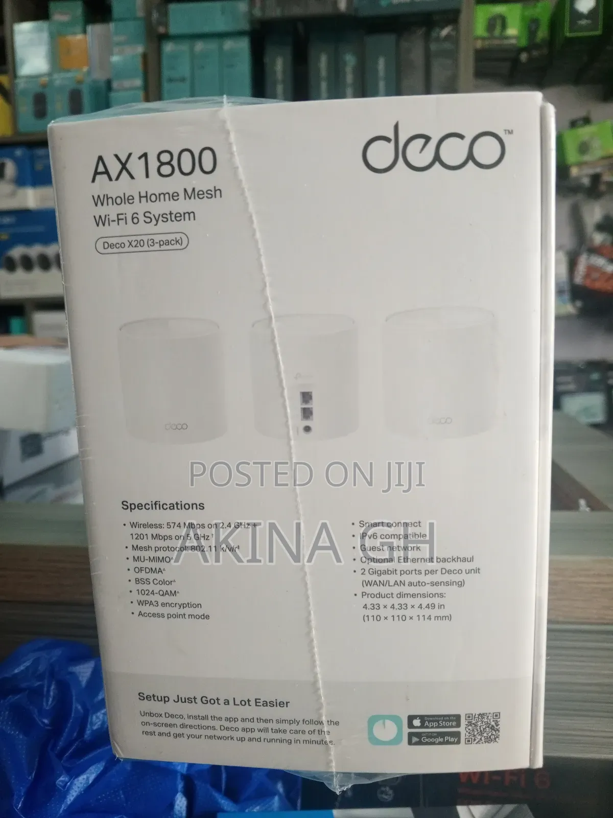 Deco X20 Ax1800 Whole Home Mesh Wifi 6 System (3pack)