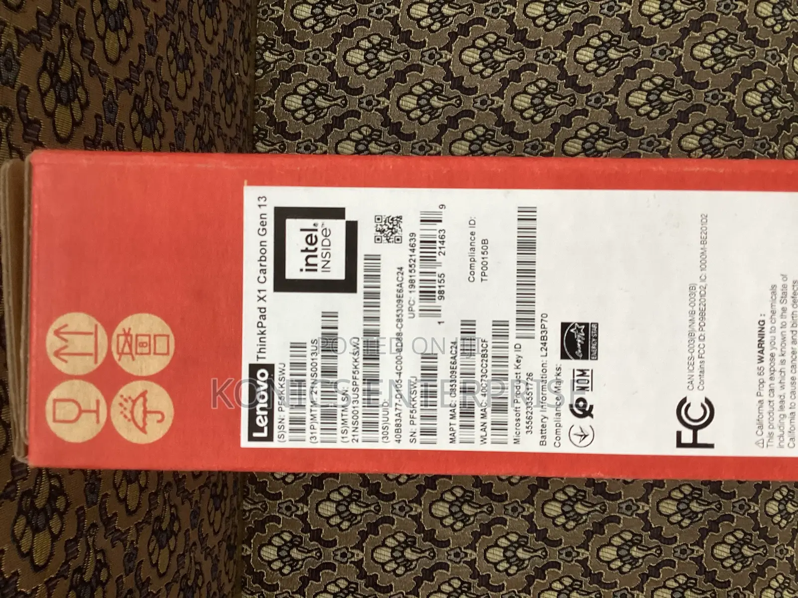 New Laptop Lenovo ThinkPad X1 Carbon 32GB Intel Core Ultra 7 SSD 2T