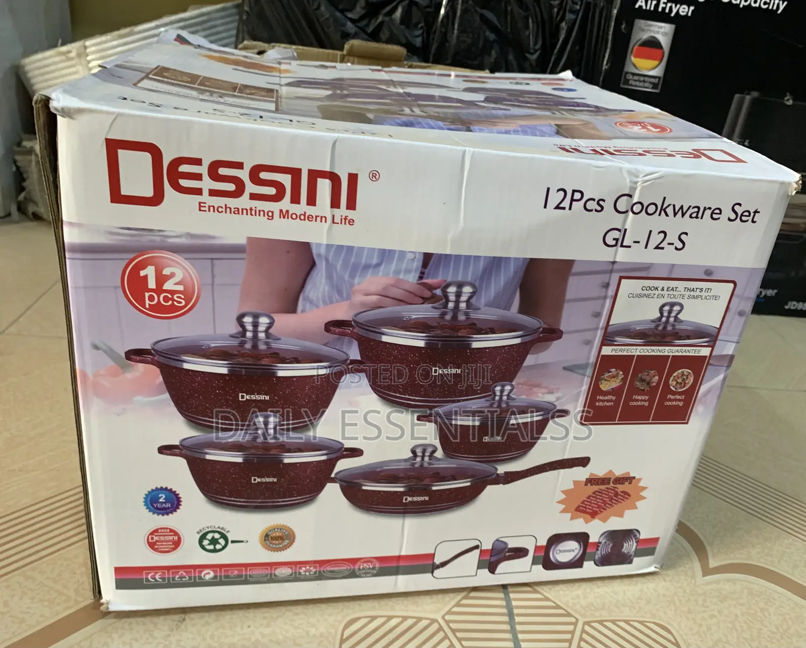 Dessini 12pcs Non-Stick Cookware Set – Strong Durable
