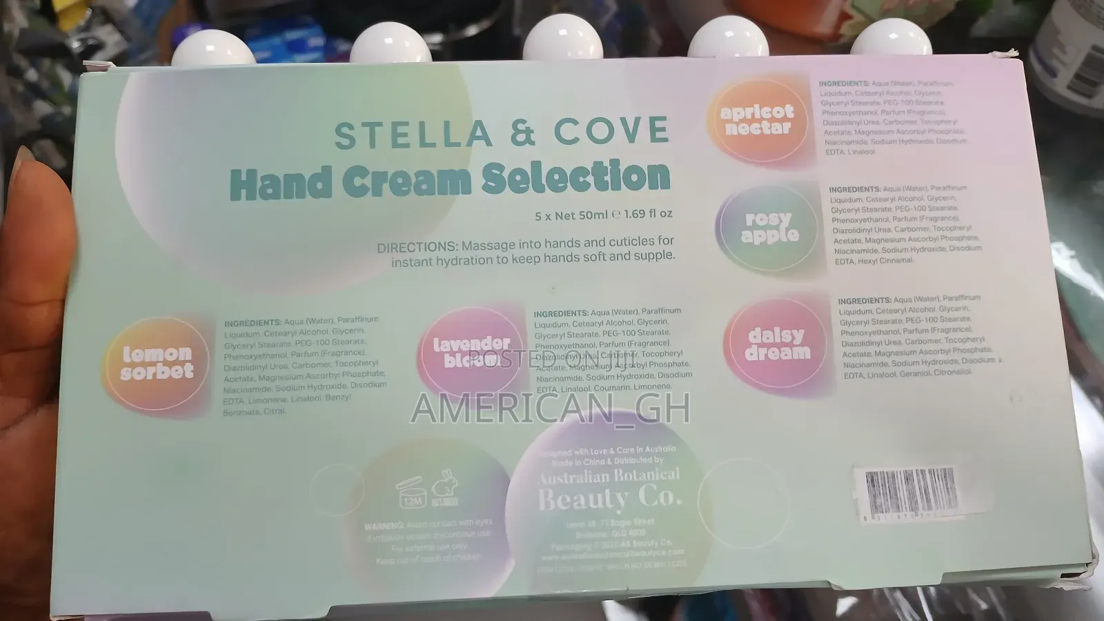 Stella and Cove Hand Cream Selection, 6 Pieces