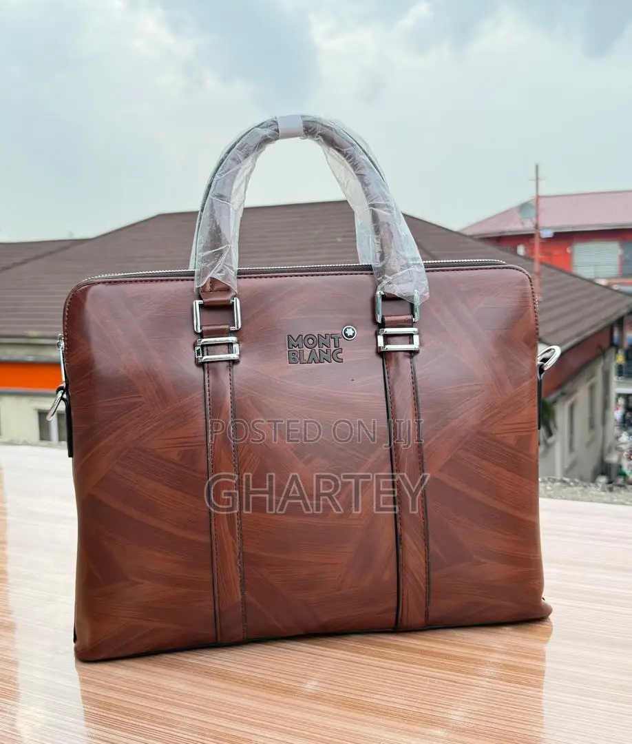 Men’S Leather Laptop Bags Briefcase - In Brown