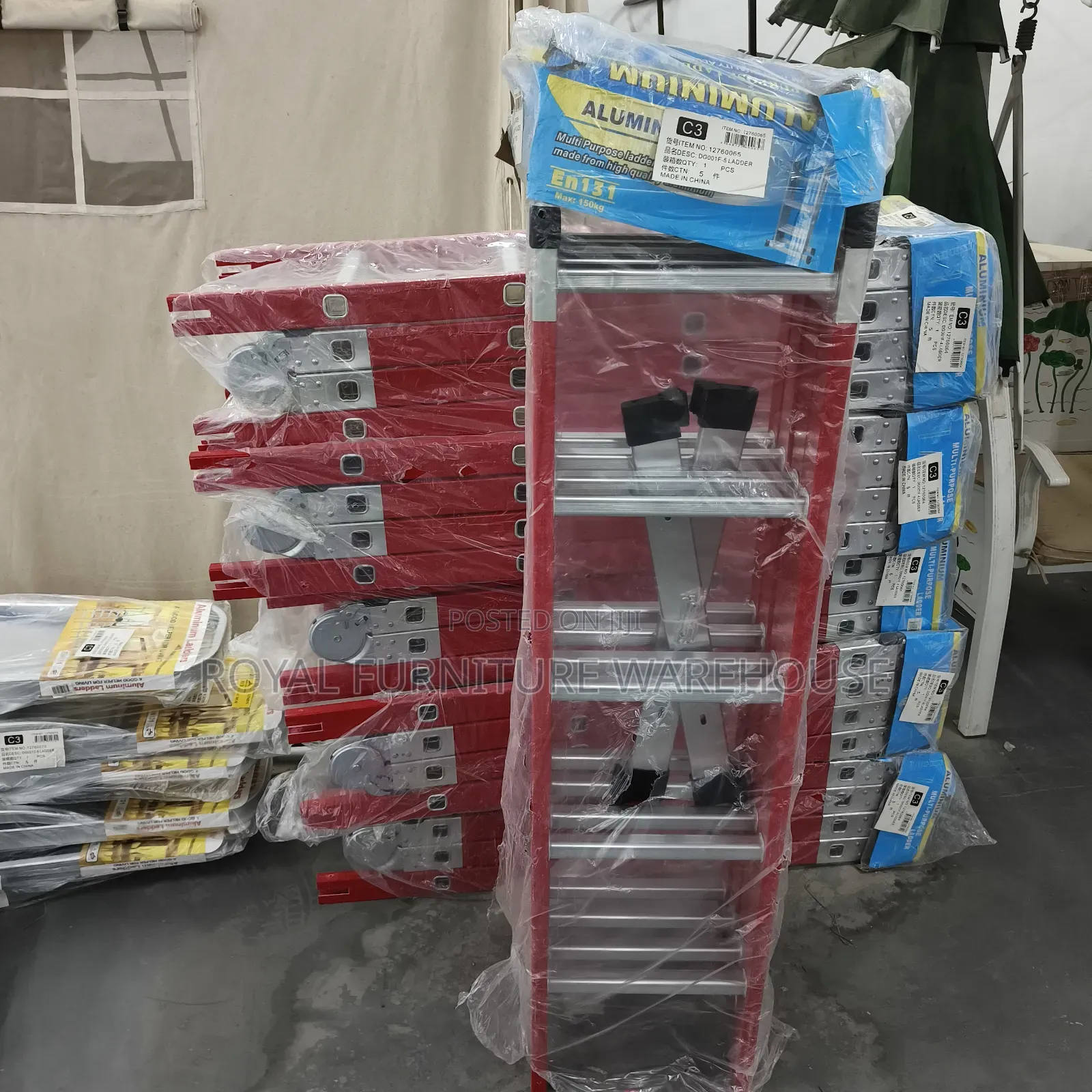 Foldable Long Length Multipurpose Ladder (600cm Height)