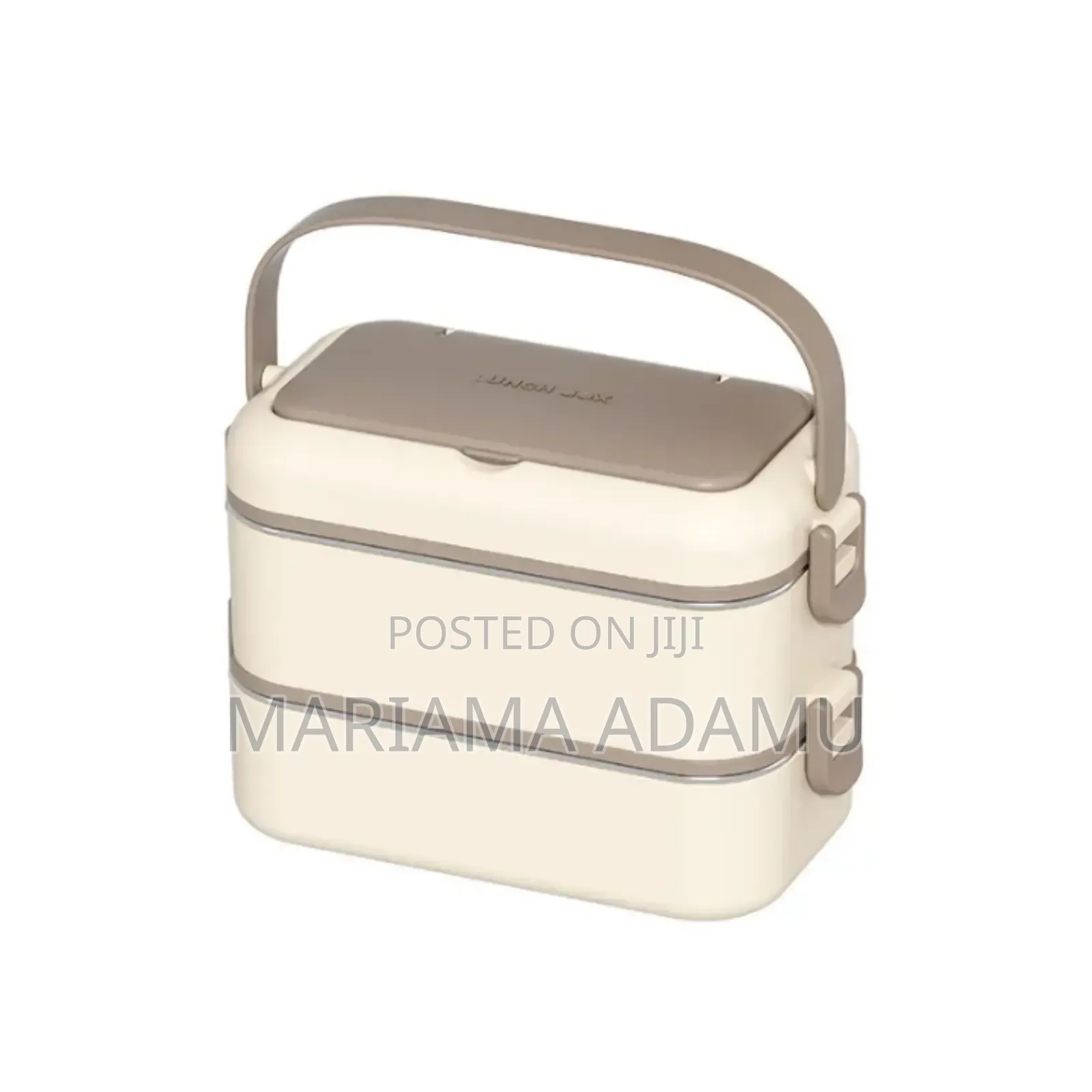 2 Layers Lunch Box With Spoon and Chop Sticks