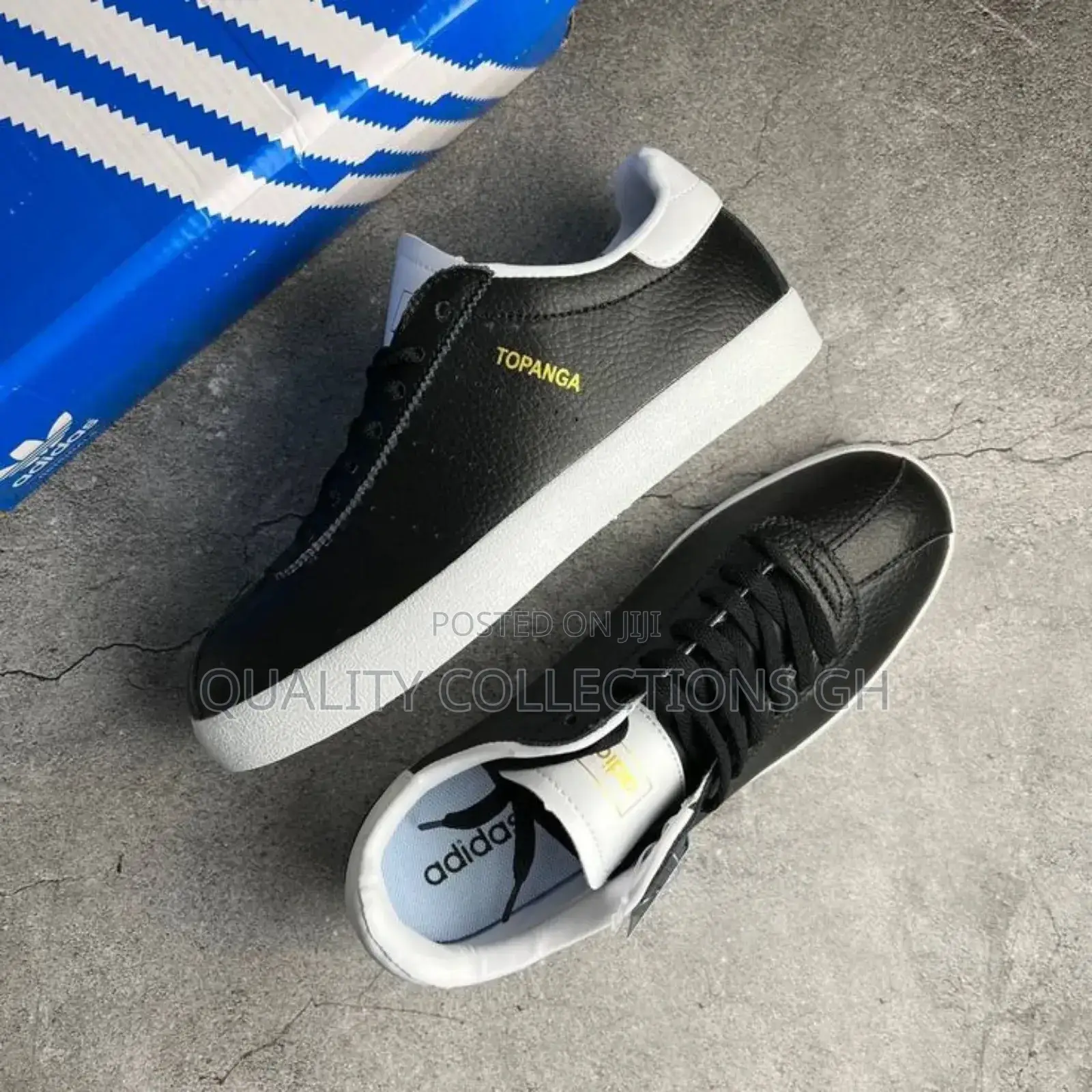 Black and Cream Adidas Topanga